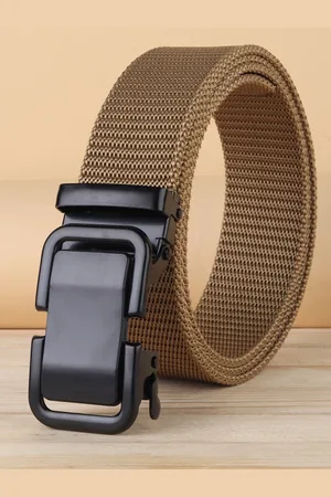 ZORO Men Textured Canvas Wide Belt