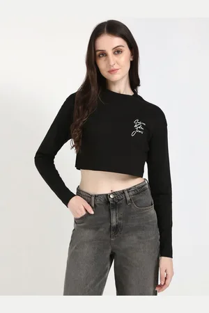 Calvin Klein Women Typography Printed Round Neck Cotton Relaxed Fit T-shirt