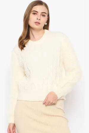 MADAME Women Cable Knit Pullover