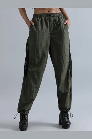 Bene Kleed Women Loose Fit High-Rise Parachute Trousers