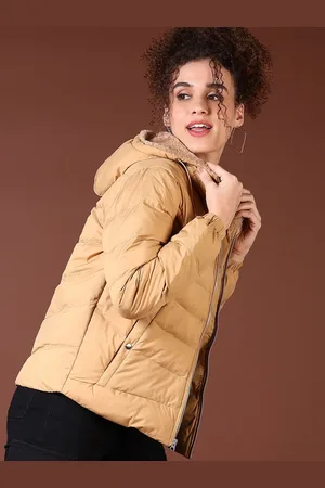 V-Mart Women Hooded Solid Cotton Casual Parka Jacket