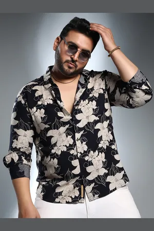Instafab Size Men Comfort Floral Printed Casual Shirt