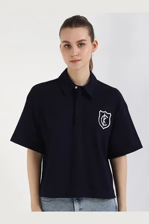 Calvin Klein Women Extended Sleeves Cotton Shirt Style Top