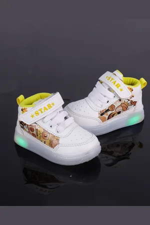 FEETWELL Kids LED Printed Sneakers