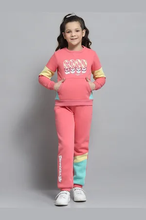 Monte Carlo Girls Printed Round Neck Tracksuits