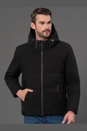 Red Tape Men Solid Laminated Padded Jacket with Detachable Hood