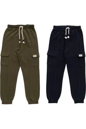 Juscubs Boys Pack Of 2 Cotton Mid-Rise Joggers