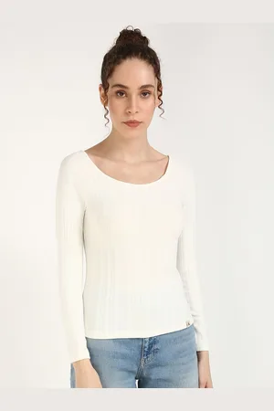 Calvin Klein Women Scoop Neck Fitted Top