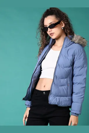 V-Mart Women Hooded Solid Cotton Casual Parka Jacket