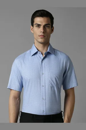 Louis Philippe Men Opaque Checked Formal Shirt