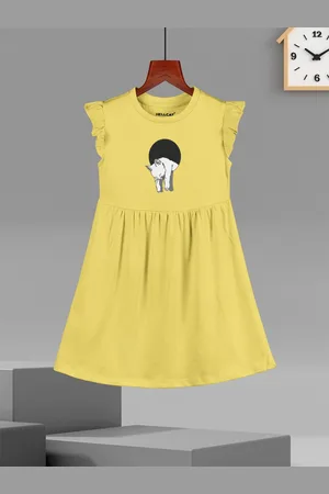 HELLCAT Girls Cotton Fit and Flare Dress