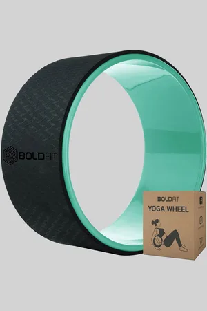 BOLDFIT Black & Green Yoga Wheel