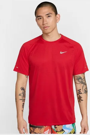 Nike Men Dri-FIT Self Design Round Neck Sport T-shirt