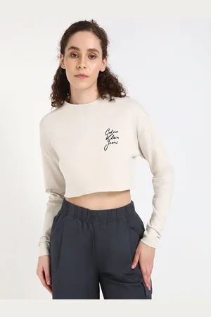 Calvin Klein Women Typography Printed Round Neck Cotton T-shirt