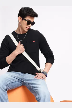 Aeropostale Self Design Long Sleeves Pocket T-shirt