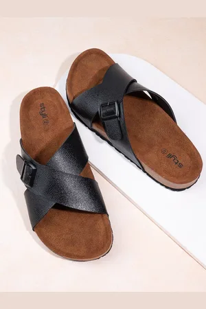 Styli Men Solid X Band Comfort Sandals
