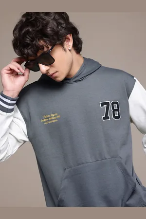 Roadster The Lifestyle Co. Men Printed Relaxed Fit Hooded Sweatshirt