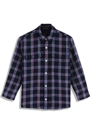 Tommy Hilfiger Boys Opaque Checked Casual Shirt