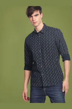 Flying Machine Men Slim Fit Floral Opaque Printed Casual Shirt