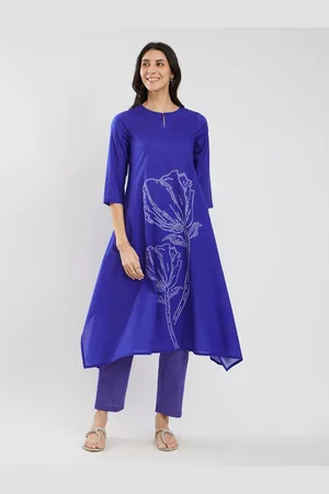 Pink Fort Women Bandhani Printed Regular Pure Cotton Kurta with Trousers
