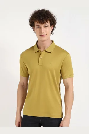 Calvin Klein Men A SS Solid Polo Collar Cotton T-shirt