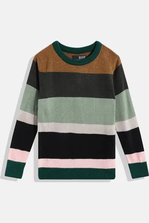 HERE&NOW Boys Striped Acrylic Pullover