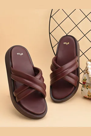 Styli Women Chunky Flat Wedges