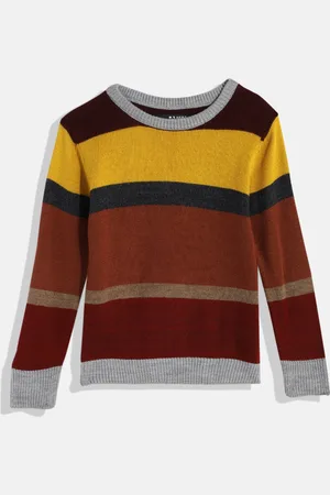 HERE&NOW Boys Colourblocked Pullover Sweater