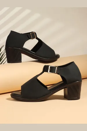 Denill Women Open Toe Closed Back Block Sandals