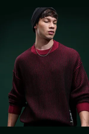 Highlander Men Embellished Round Neck Sweater