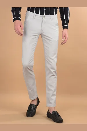 Canary London Men Smart Slim Fit Wrinkle Free Regular Trousers