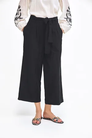 COVER STORY Women Mid-Rise Wide Leg Pleated Trousers