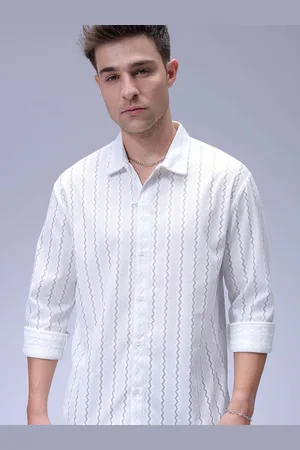 The Indian Garage Co Men Relaxed Fit Checked Dobby Textured Resortwear Shirt