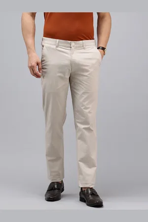 ColorPlus Men Micro Or Ditsy Printed Slim Fit Chinos Trousers