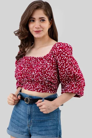 DressBerry Women Floral Printed Crop Top