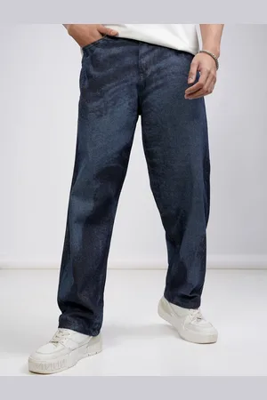 Highlander Men High Rise Loose Fit Ankle Length Jeans
