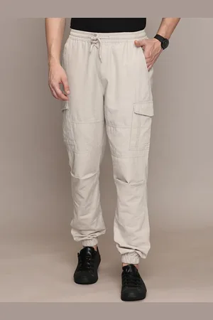 Nautica Men Smart Mid-Rise Cargos Cotton Trousers