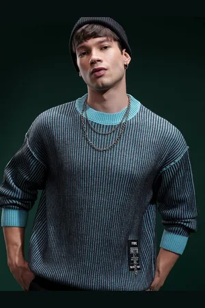 Highlander Men Embellished Round Neck Sweater