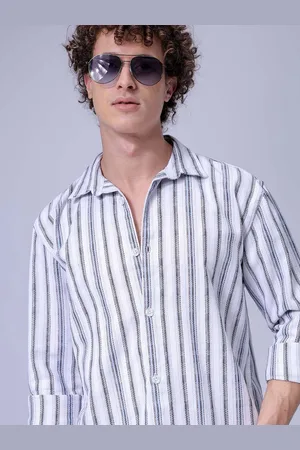 The Indian Garage Co Men Relaxed Fit Checked Dobby Textured Resortwear Shirt