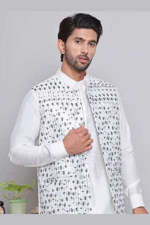 Jompers Men Embroidered Nehru Jackets