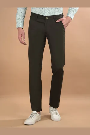 Canary London Men Smart Slim Fit Wrinkle Free Chinos Trousers