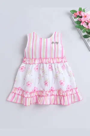 The Magic Wand Girls Floral Printed Fit & Flare Dress