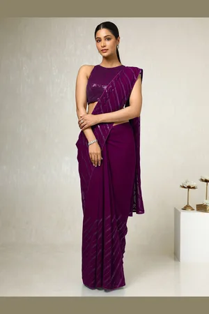 Soch Sequinned Poly Georgette Saree