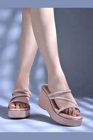 Shoetopia Women Embellished Wedge Heel Sandals