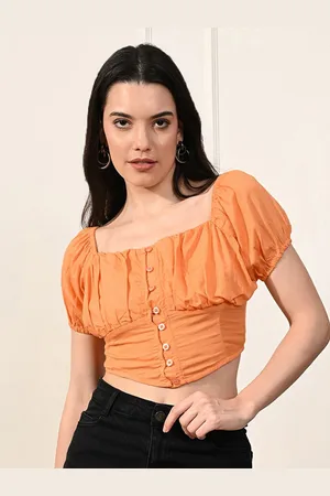 DressBerry Women Square Neck Crop Top