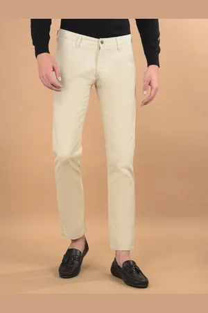 Canary London Men Smart Mid-Rise Slim Fit Chinos Trousers