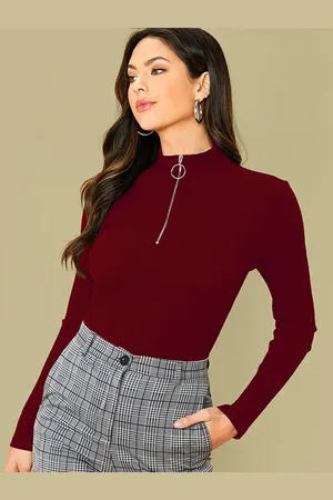 Dream Beauty Fashion Women High Neck Regular Top