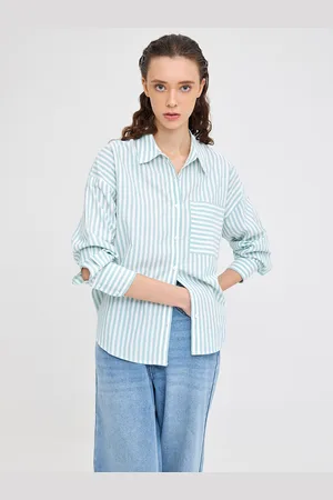 COVER STORY Women Striped Casual Shirt