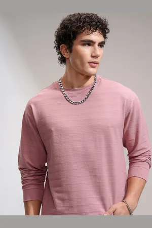 Highlander Men Round Neck Knitted Textured Relaxed Dropshoulder Sweatshirt
