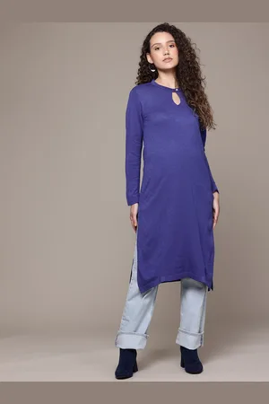 Roadster The Lifestyle Co. Keyhole Neck Kurta